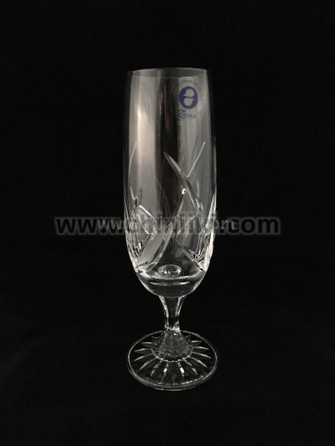 Теодора кристални чаши за шампанско / ниско столче / 170 мл - 6 броя, Zawiercie Crystal