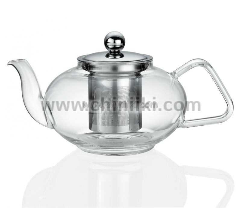 Стъклен чайник с цедка Тибет 1.2 литра, Küchenprofi Германия