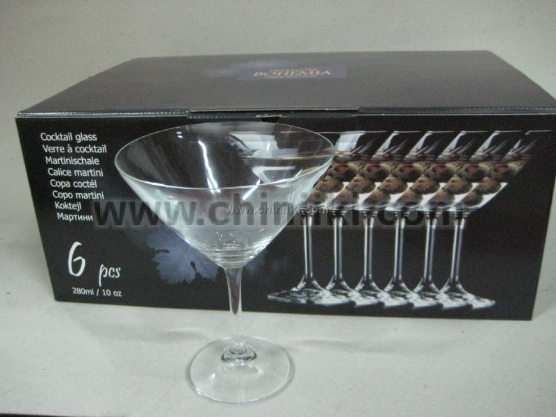 КЛАРА - Чаши за мартини 280 мл, Bohemia Crystalite