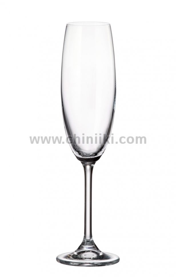COLIBRI Чаши за шампанско 220 мл - 6 броя, Bohemia Crystalite